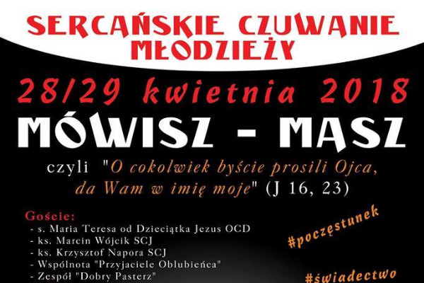 Wiosenne czuwanie młodzieży sercańskiej — Lublin zaprasza!